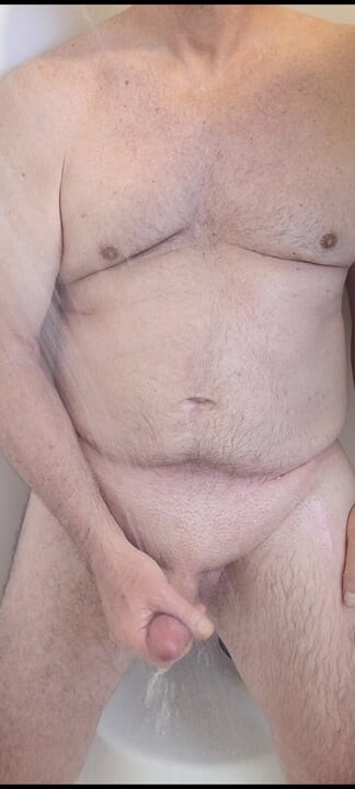 Exhibitionist Stroking & Cumming in the Shower (again)