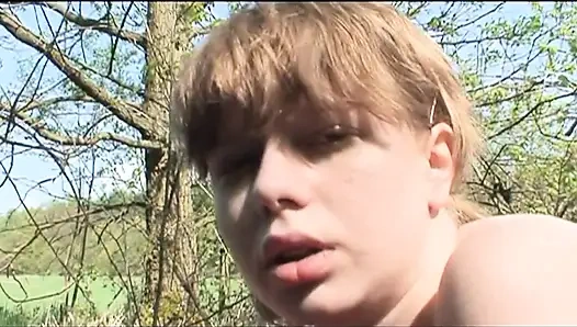 She Masturbates with Dildo Then Sucks and Fucks a Mature Cock That Cums on Her Pussy