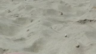 Moja żona nago na plaży