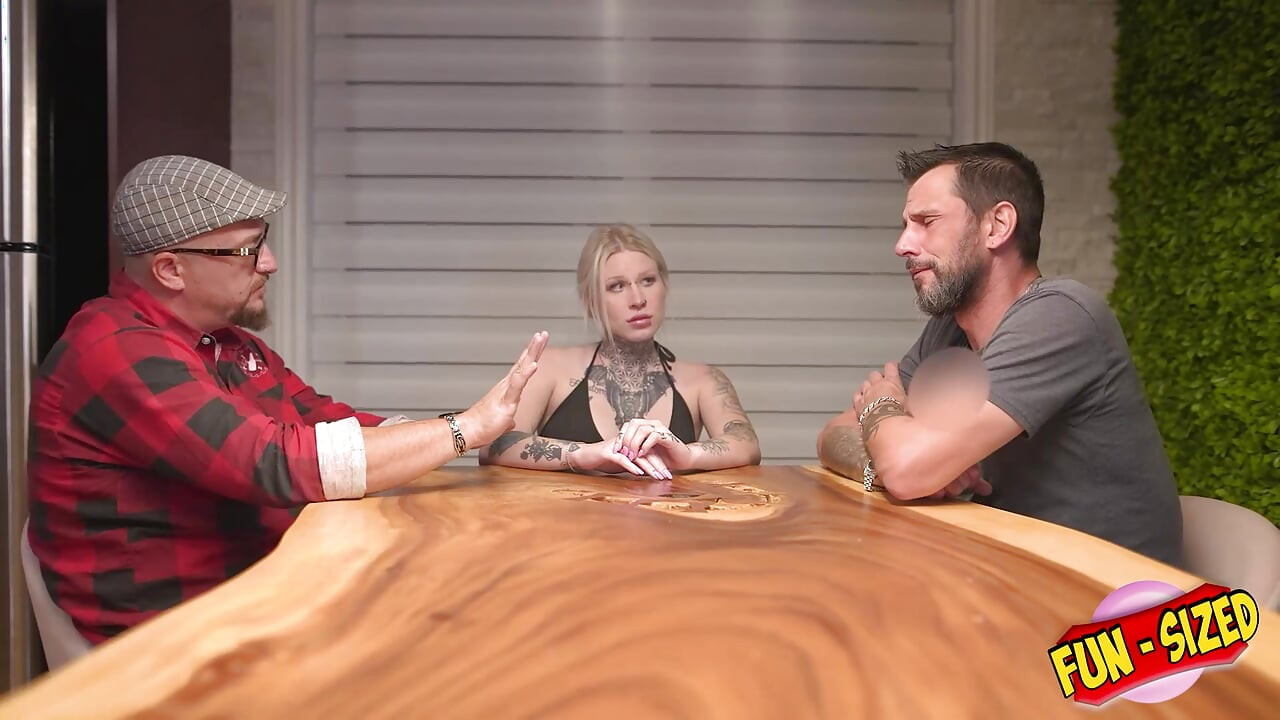 FunSize Teens - A Petite Babe full of Tattoos is Fucked hard in a Threesome