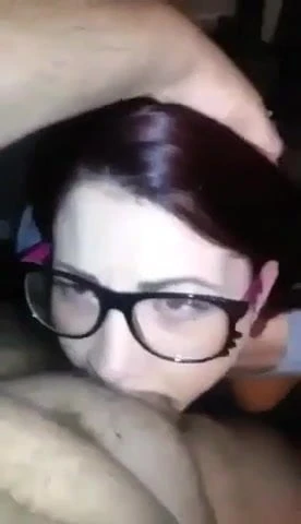 Redhair quick blowjob