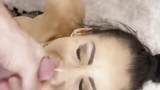 Bonus Cumshot Video! XXX (6 Min of Sucking, Then Cum on Face) You Just Have to See This! I Cum on Valentina's Face