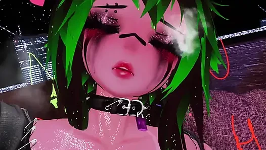 Безостановочное спаривание с твоей возбужденной Yandere Waifu в ее тугих дырках