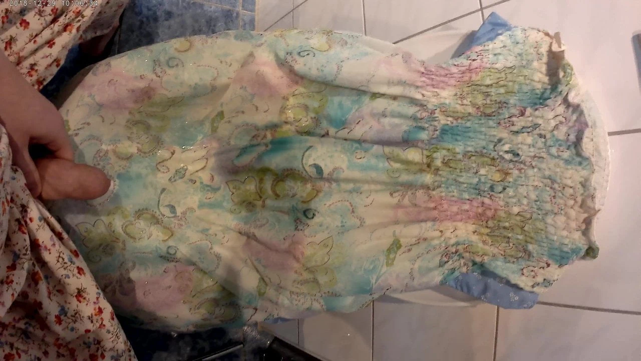 romantic dress pissing