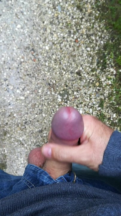 Cumshot43. Another cum explosion outdoor..