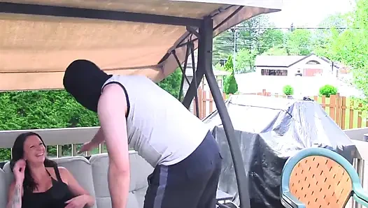 Drei fick - alle löscher sind gestopft