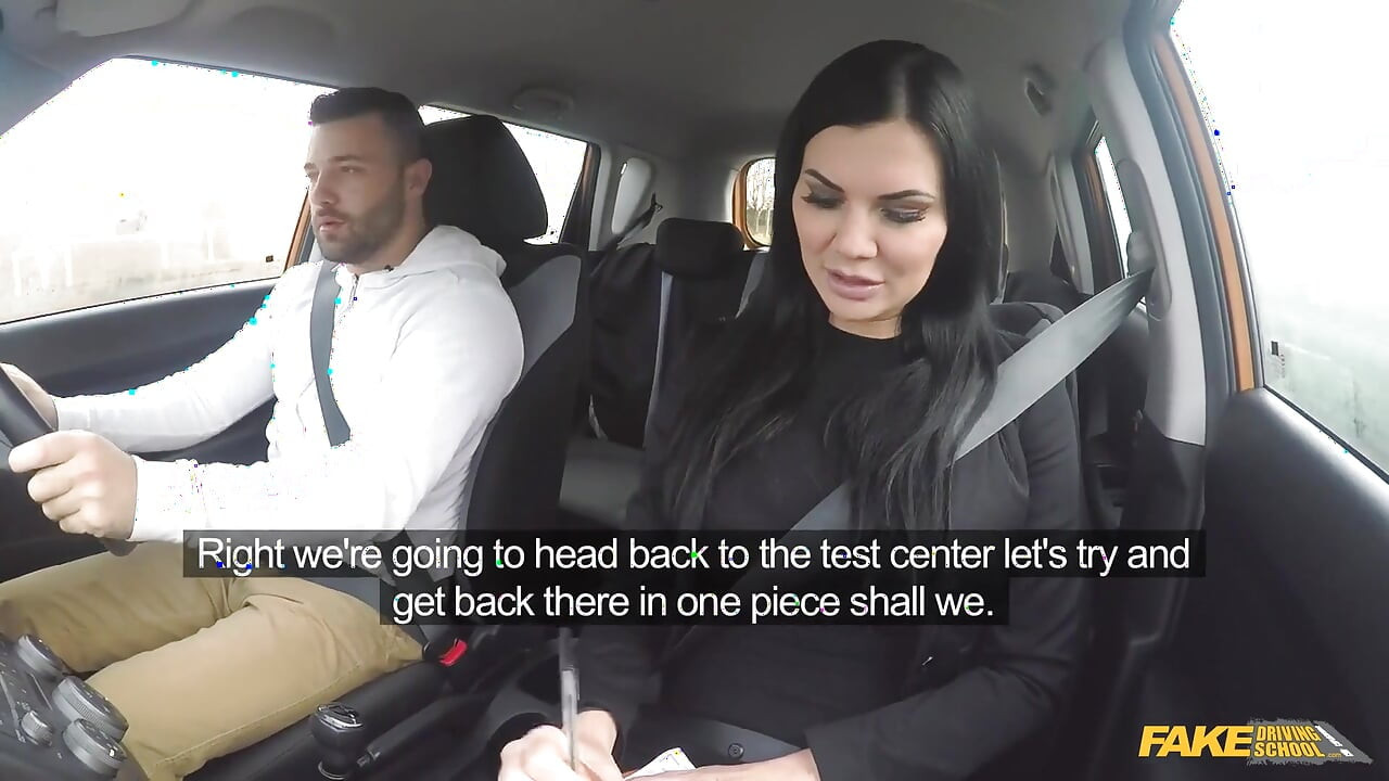Fake Driving School - Big Tit Hot Brunette Jasmine Jae Flashes Max in a Car & Pulls Him for Doggystyle Sex