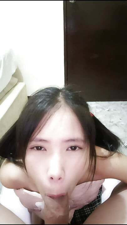 Cute Stepsister POV DEEPTHROAT SWALLOW