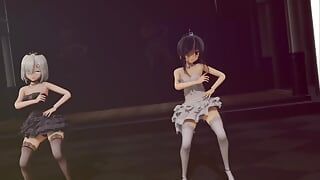 Mmd R-18 Anime Girls Sexy Dancing Clip 485