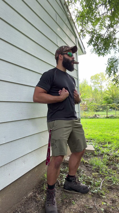 Bearded Muscle Cub Cigar Cum Outdoors