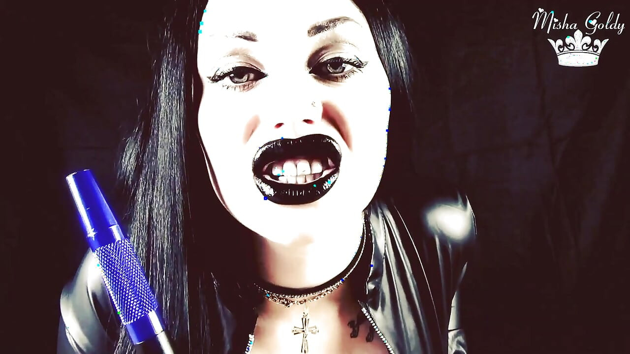 Goth darkside smoking JOI and tease