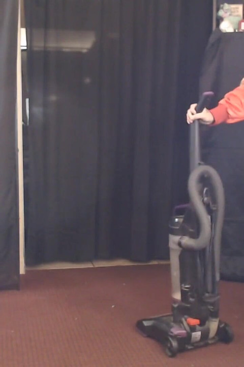 Harley Quinn slut vacuuming