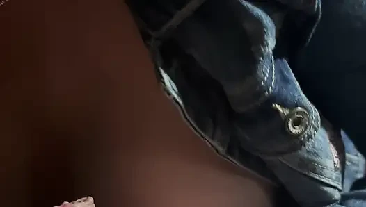 Denim Deepthroat, Gagging and Spit Play. Double Cum Swallow