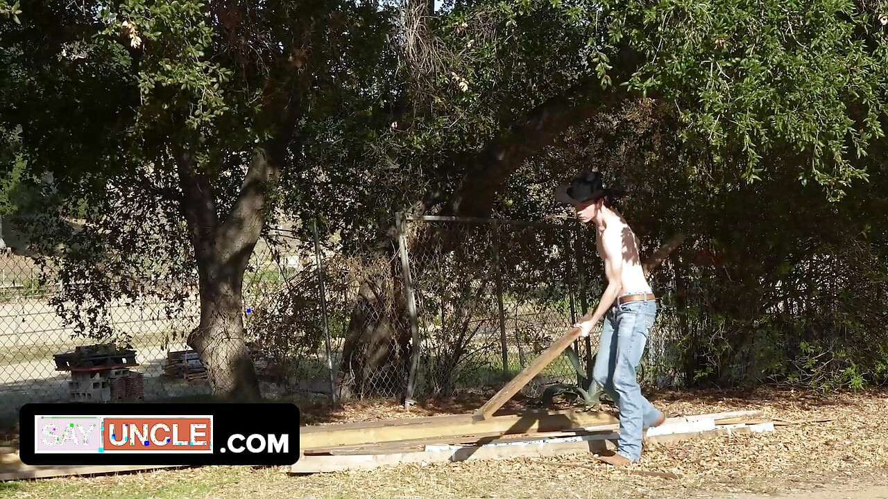 Broke Cowboy Texas Twink Gets a Job on Johnny's Desert Ranch
