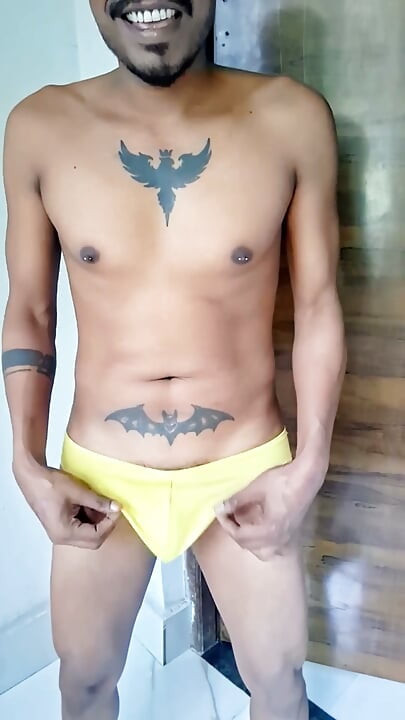 Yellow Thong Size Check