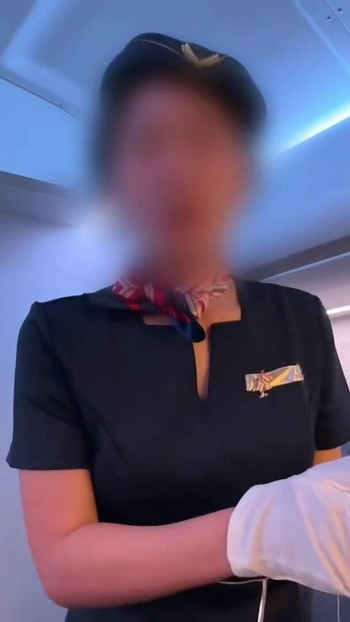 फ्लाइट अटेंडेंट सर्विस सेक्स। भोजन के बदले उसकी लंड चुसाई और चूत में वीर्य की पेशकश की गई (#386) । क्लिप 1