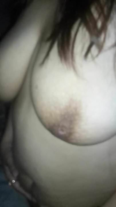 Beautiful wife with big natural saggy tits