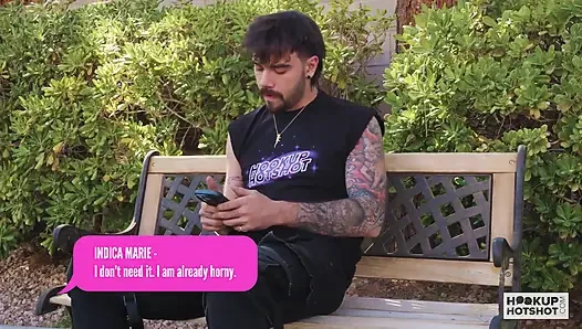 Indica Marie sikilmeden önce sakso çekiyor