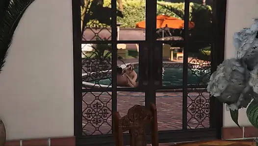 GTA 5 Franklin and Amanda Full 35 min Movie in Michael's House