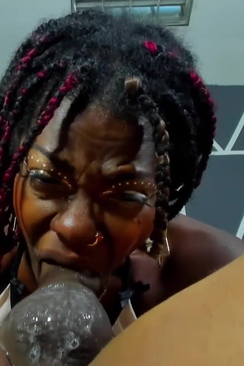 Blowjob Deep Down the Throat