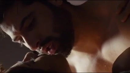 Hot wife fucking on the bed at night