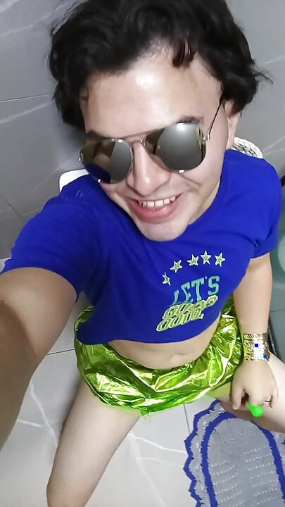 brazilian gay soccer fan having his naughty cheerleader night