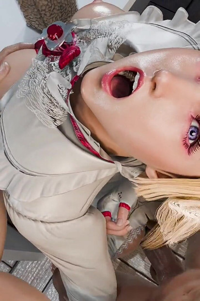 3D Hentai Porno: Žestoki Seks! s prekrasnom plavušom (svršavanje pičke) Spašavanje guzice