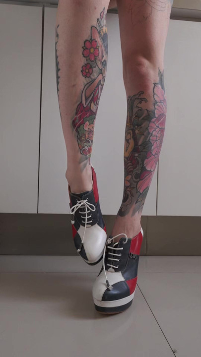 Taking off my heels for your face