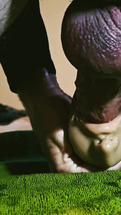 Captivating moment from "Cumming Deep Inside Masturbator"