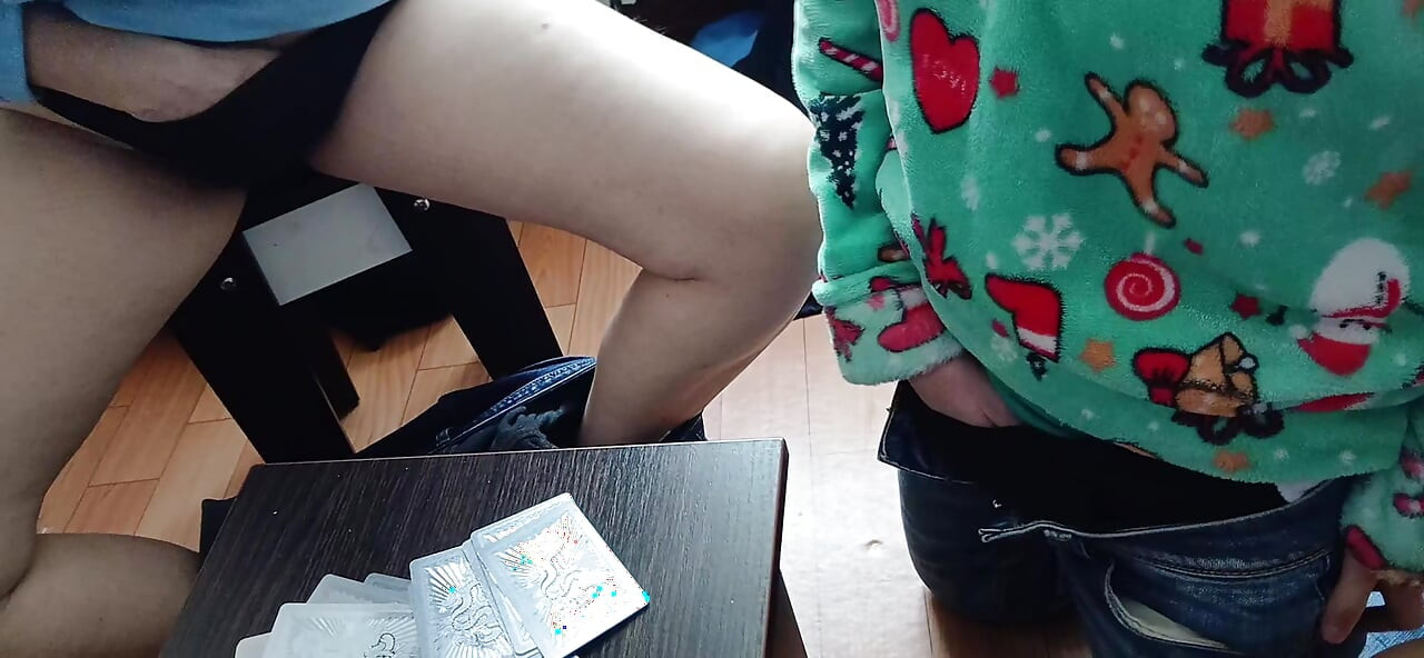 The strip card game got us so excited that we couldn't resist having a threesome