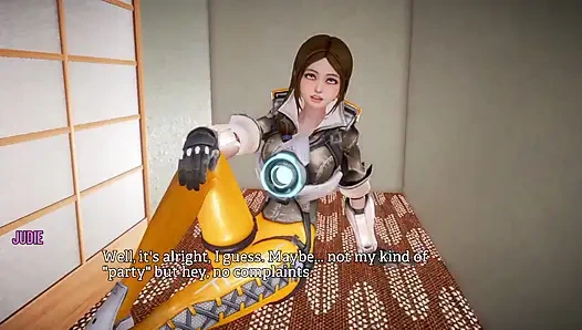 Игра с красивой дамой, она сосет очень грубо один раз в жизни