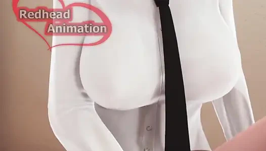 Makima Домина и трахает Denji (человек с бензопилой)