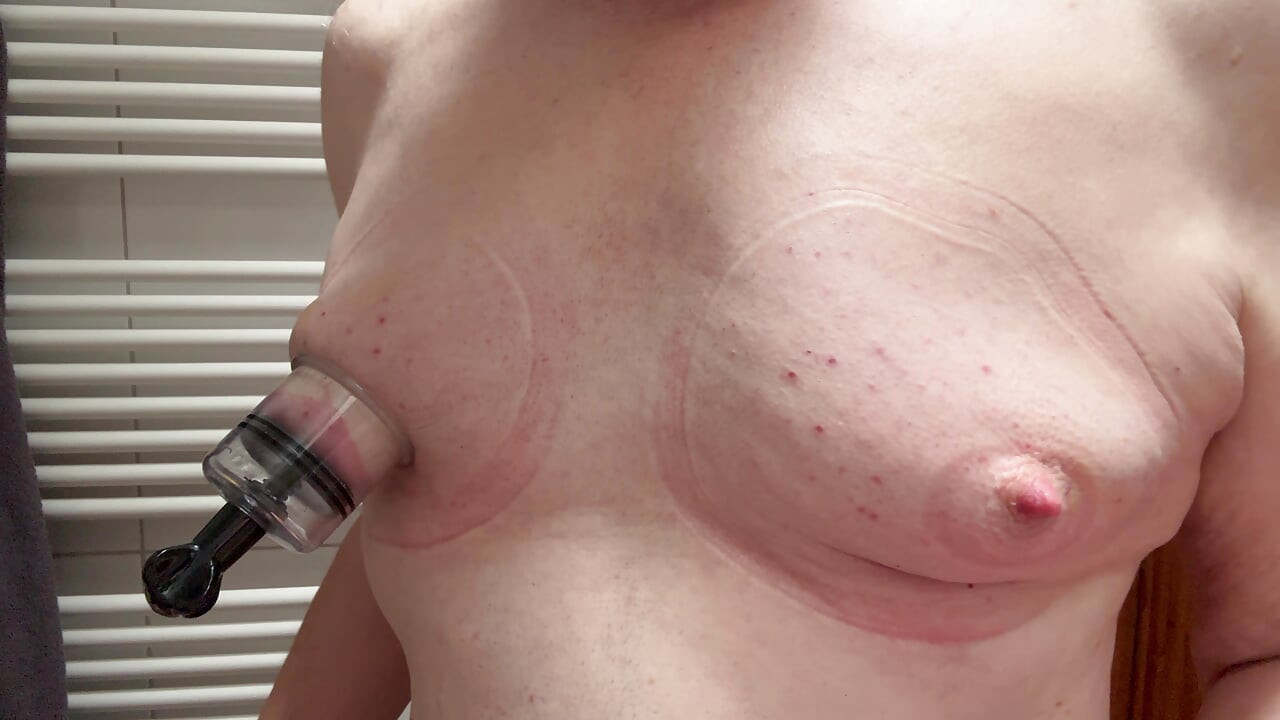 Slapping, sucking, torturing my titties!