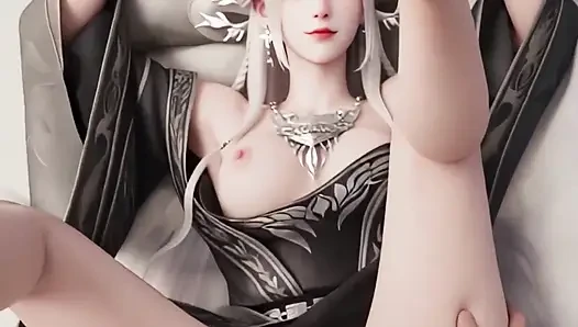 Asian-style historical costume beauties in 3D