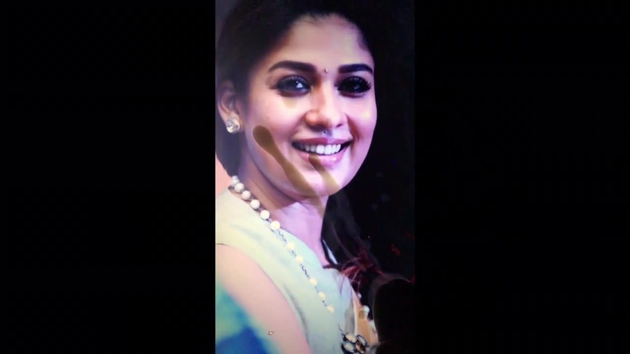 Nayanthara cum tribute ( slut face )