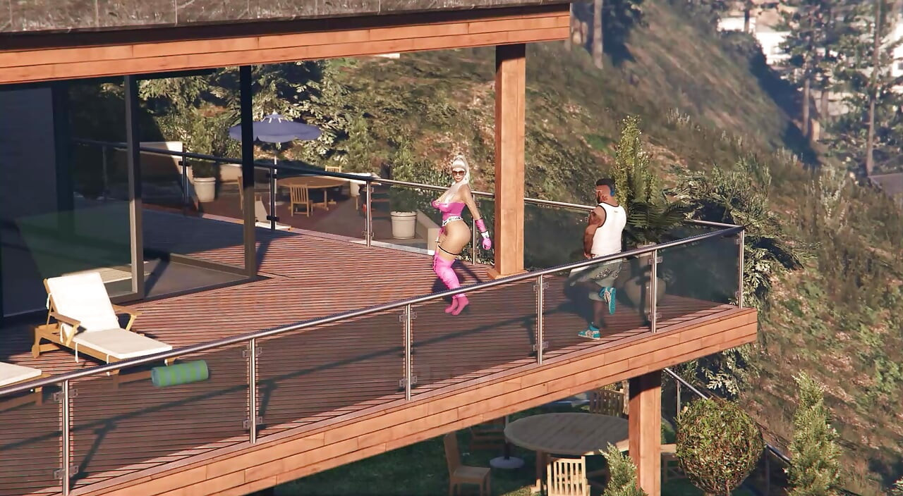 GTA 5 Franklin Hires Premium Lady in his Vinewood Mansion PART1