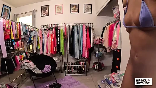 BTS - ebenholz schönheit munro blaxxx strippt hinter den kulissen!