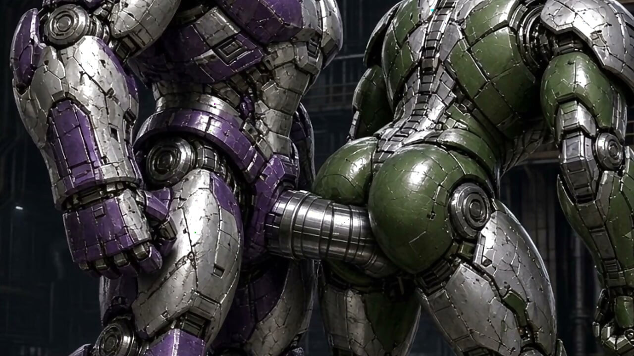 2 Male Robots Experiment Ai