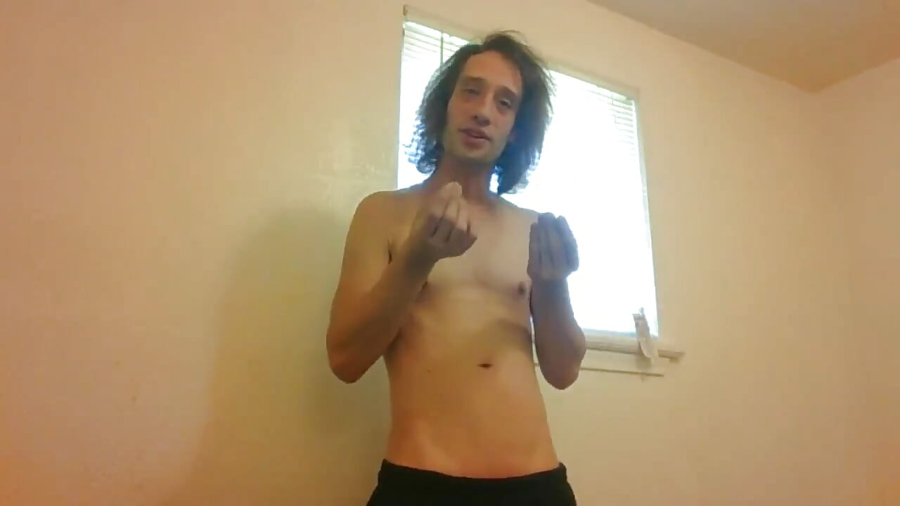 Topless Transgirl Taking Hormone Replacement Pills; Almost a Year on Hrt