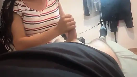 Stepsister Swallows My Whole Cock When We're Left Alone at Home