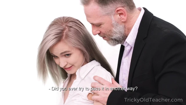 Sweetie Finds a Way to Pass a Hard Test and to Get Pleasure at Once