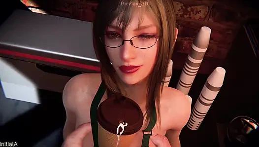 Final Fantasy XV FF15 - Aranea Apron + Aranea Апрель 2026 Полная цветная оценки WM (без звука) от Initiala Анимация, 3D хентай