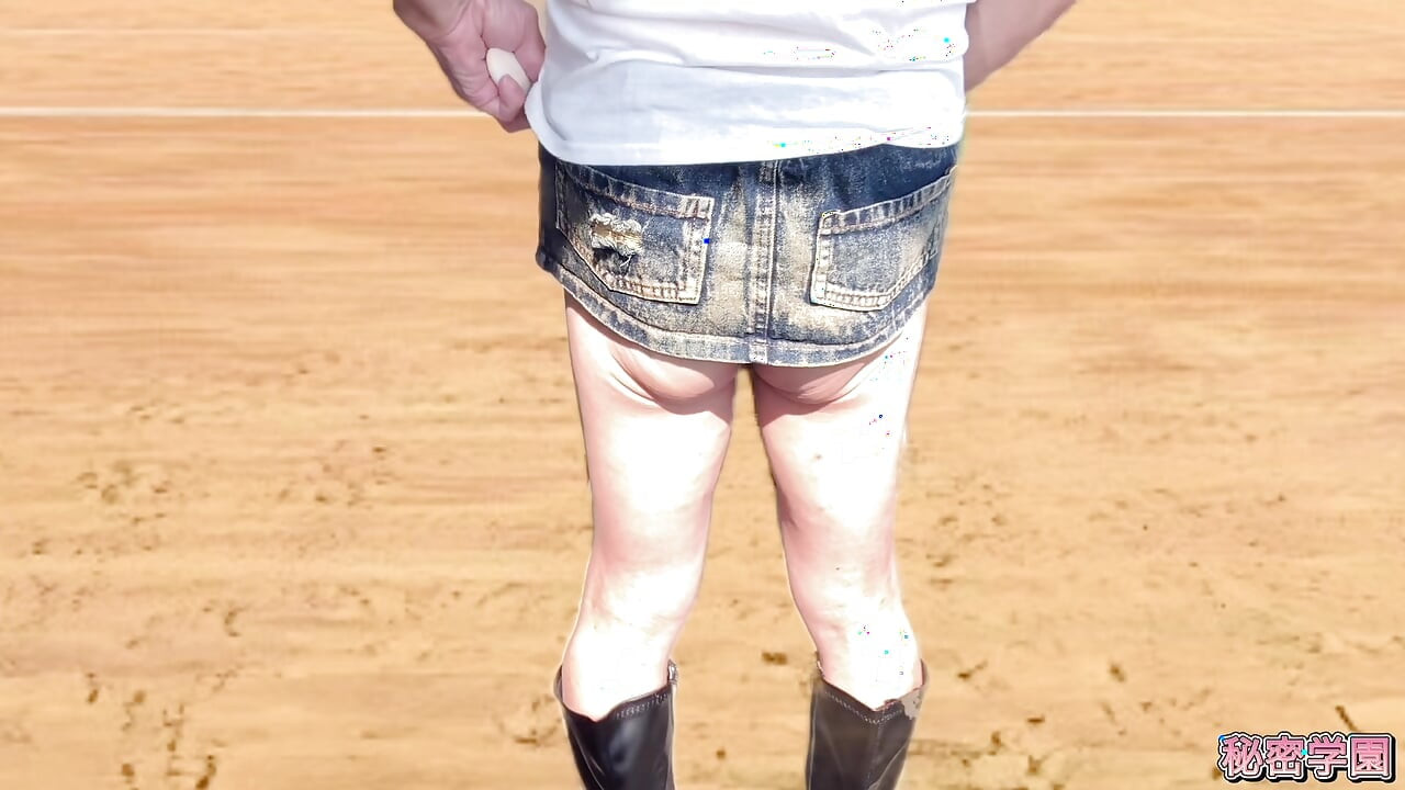 I'm wearing a mini-skirt and boots, with an anal vibrator inserted and rubber panties on. SecretGakuen