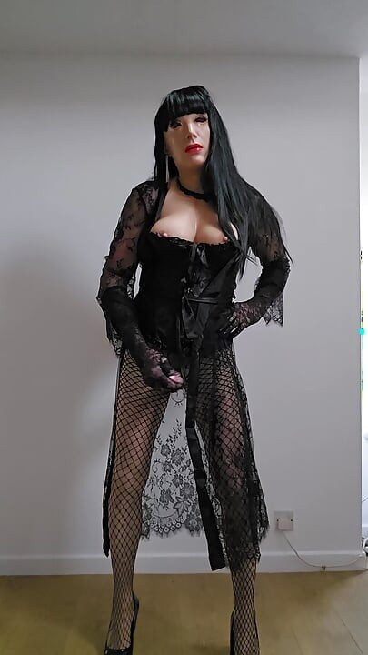 Seksi transvestita u omiljenom gaćicama
