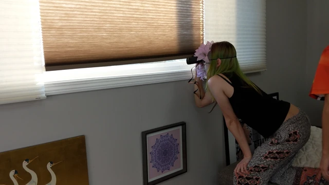 Voyeurs Masturbating to People Outside Window