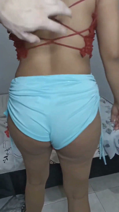 On the street with my neighbor I fuck the 18 year old teen brunette stepsister with big saggy tits her pussy is very sof | Clip 1