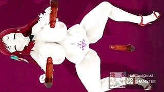 mmd r18 Sakura Party 3d hentai sexy milf-schlampe will anal königin ficken, könig-dildospiel