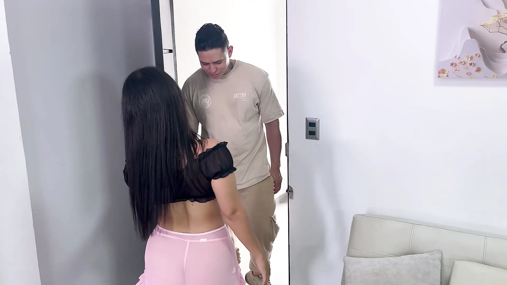 My stepsister teaches her how to fuck and then begs for a cumshot in the mouth