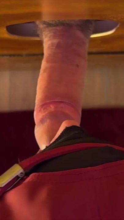 Big cock at gloryhole orgasms | Clip 1