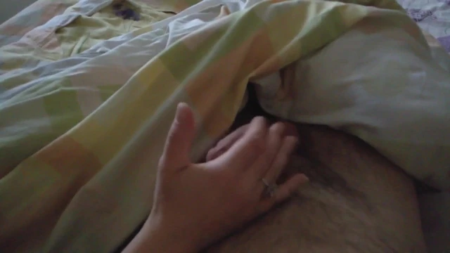 Teasing her cock